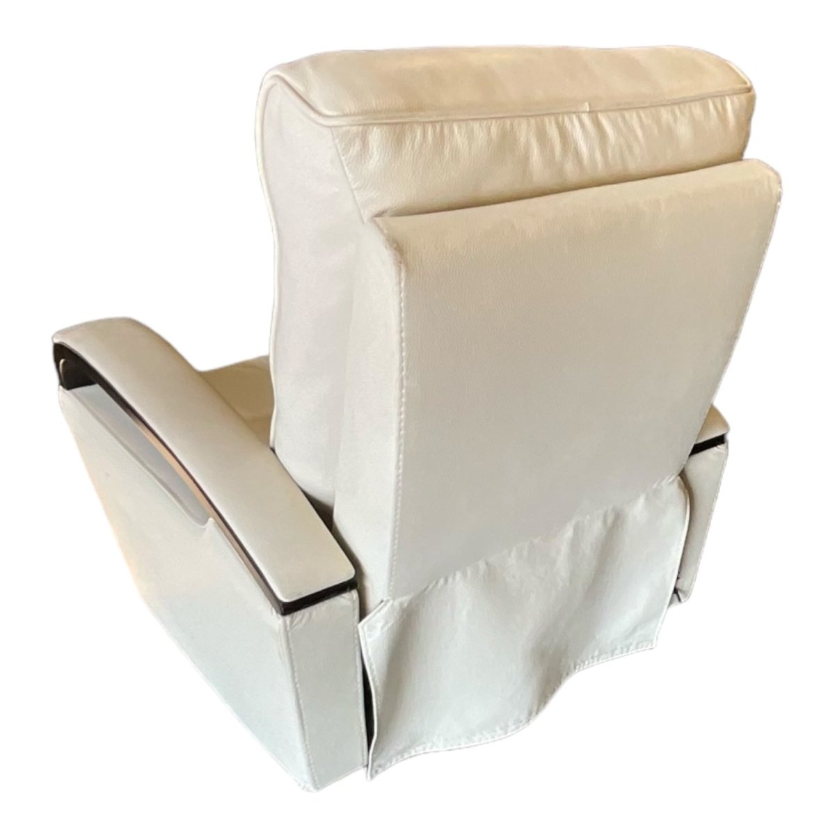 White Leather Recliner chair - available at Alpine Outlets in Denver