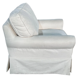 White Slipcovered Chair - 🟢 Arm Chairs available at Alpine Outlets in Denver