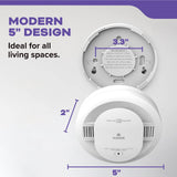 Kidde 30CUD10 single alarm — Dimensions and mounting