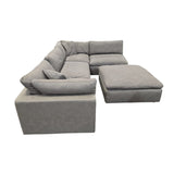 Wilshire 5 - Piece Modular Leather Sectional - Used Like New - (ID U4826) - available at Alpine Outlets in Denver