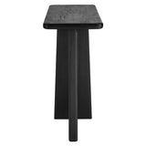Wood Console Table with Angular Legs – 45 Inch Black - Ottomans available at Alpine Outlets in Denver