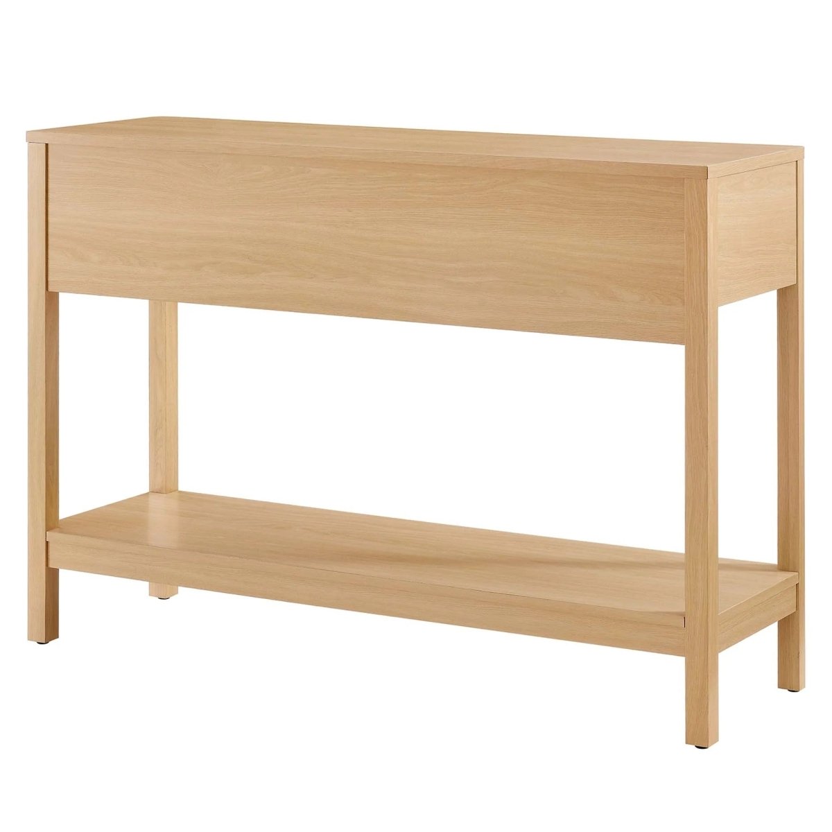 Wood Console Table with Drawers and Shelf – 47 Inch - Ottomans available at Alpine Outlets in Denver