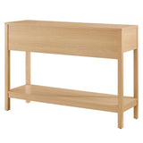 Wood Console Table with Drawers and Shelf – 47 Inch - Ottomans available at Alpine Outlets in Denver