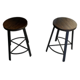 Wood Counter Height Stools - Set of 2 - 🟢 Stools available at Alpine Outlets in Denver