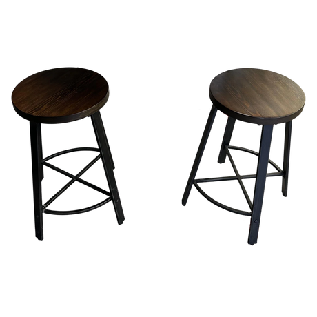 Wood Counter Height Stools - Set of 2 - 🟢 Stools available at Alpine Outlets in Denver