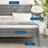 Wood Platform Bed with Slatted Headboard and Footboard - Platform Bed available at Alpine Outlets in Denver
