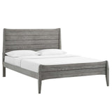 Wood Platform Bed with Slatted Headboard and Footboard - Platform Bed available at Alpine Outlets in Denver