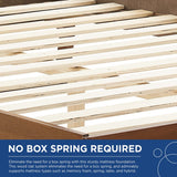 Woven Cane Rattan and Wood Platform Bed - Platform Bed available at Alpine Outlets in Denver