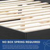 Woven Cane Rattan and Wood Platform Bed - Platform Bed available at Alpine Outlets in Denver