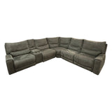 Zakary 6 - piece Fabric Power Reclining Sectional with Power Headrests (ID L092134) - Furniture available at Alpine Outlets in Denver