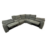 Zakary 6 - piece Fabric Power Reclining Sectional with Power Headrests (ID L092134) - Furniture available at Alpine Outlets in Denver