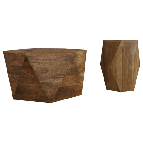 Zalika 2 - Piece Solid Wood Coffee and End Table Set - Coffee Table Sets available at Alpine Outlets in Denver