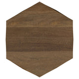 Zalika Hexagonal Solid Mango Wood End Table Natural - End & Side Tables available at Alpine Outlets in Denver
