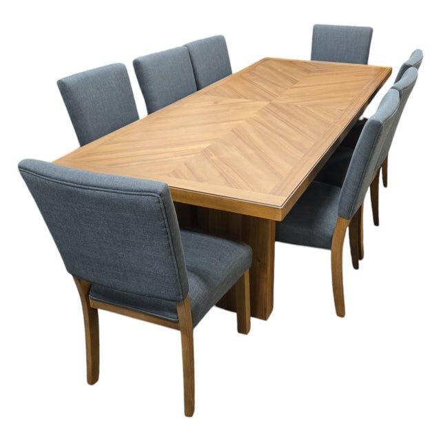 Zealand 9-Piece Dining Table Set (ID L019876) - Alpine Outlets