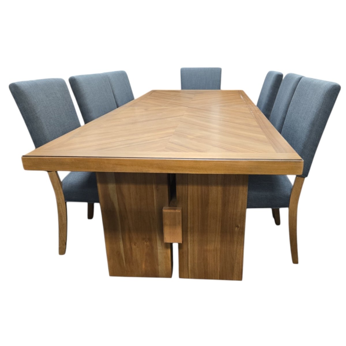 Zealand 9 - Piece Dining Table Set (ID L019876) - Furniture available at Alpine Outlets in Denver