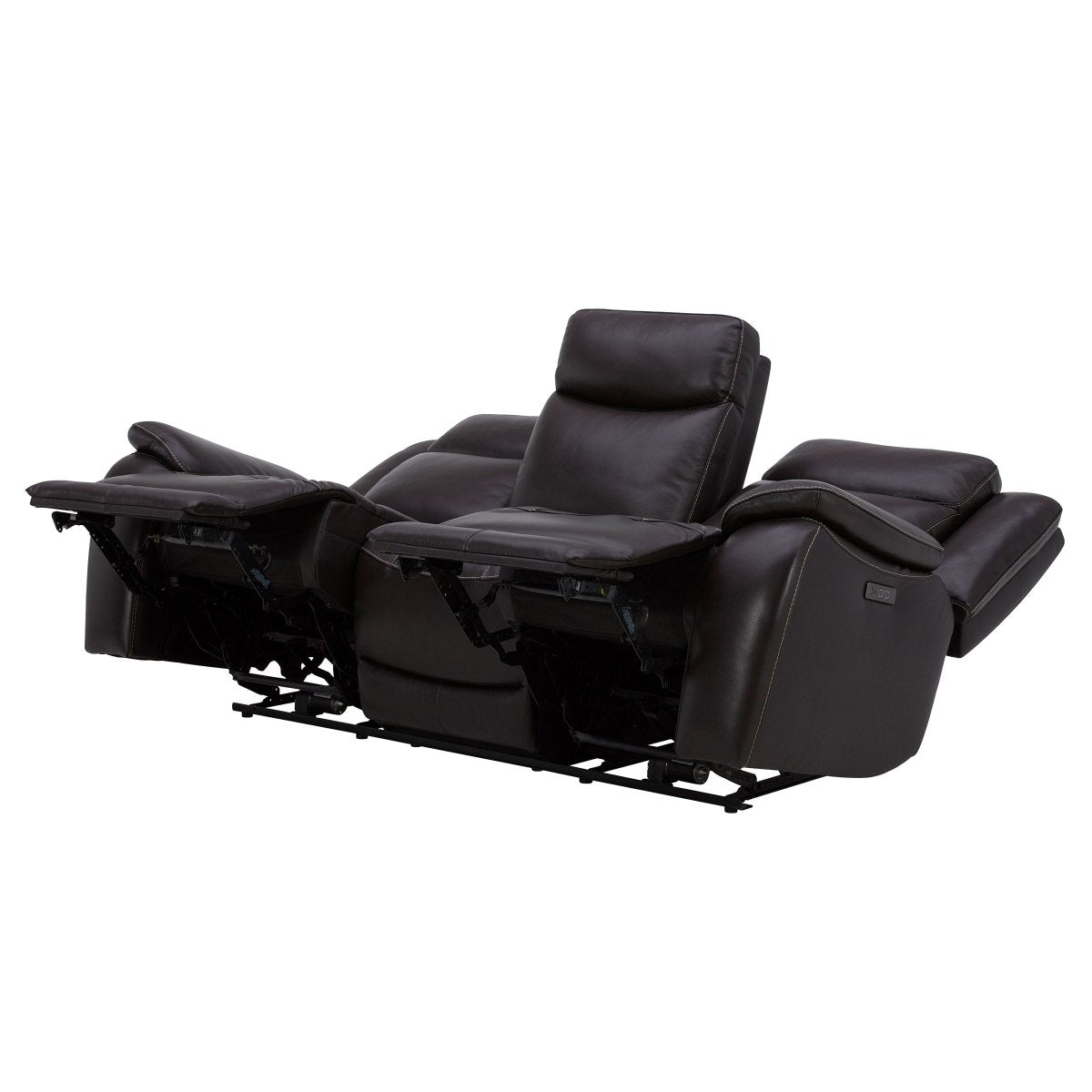 Harvey Leather Power Reclining Sofa with Power Headrests - Alpine Outlets