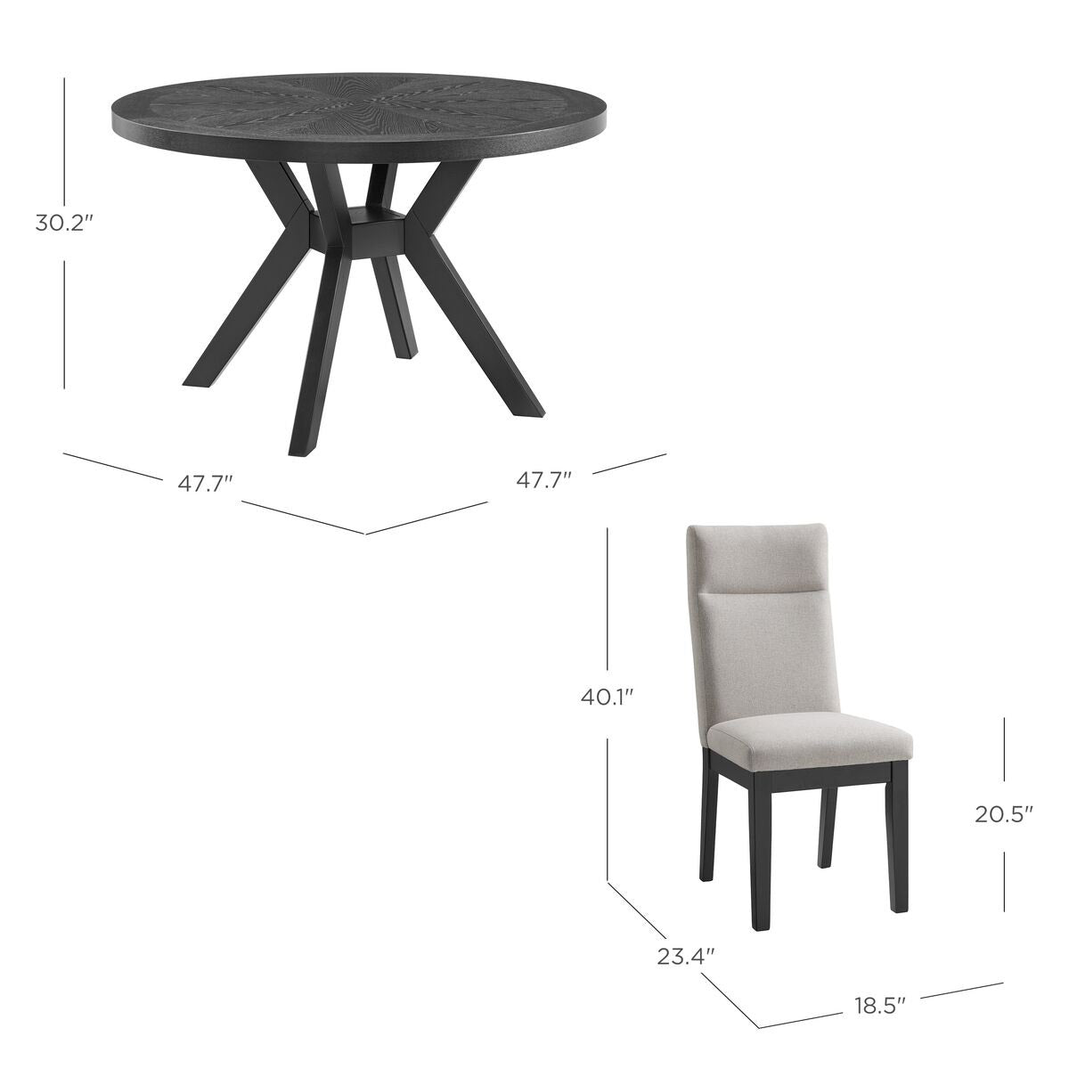 Kaelyn 5-Piece Dining Table Set - Alpine Outlets