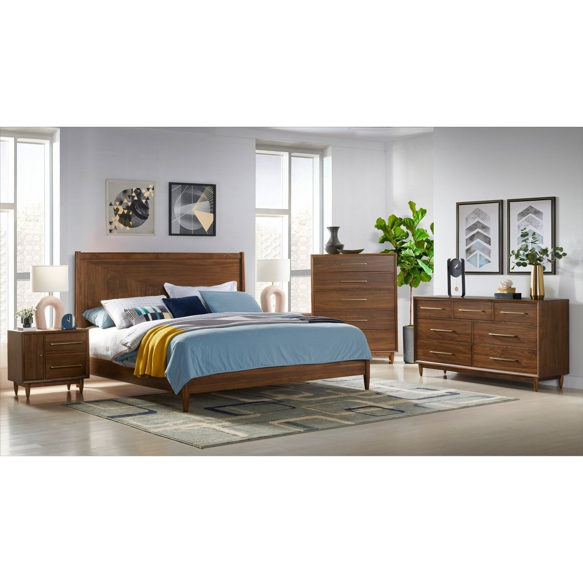 Marina Del Rey Nightstand with Power - Alpine Outlets