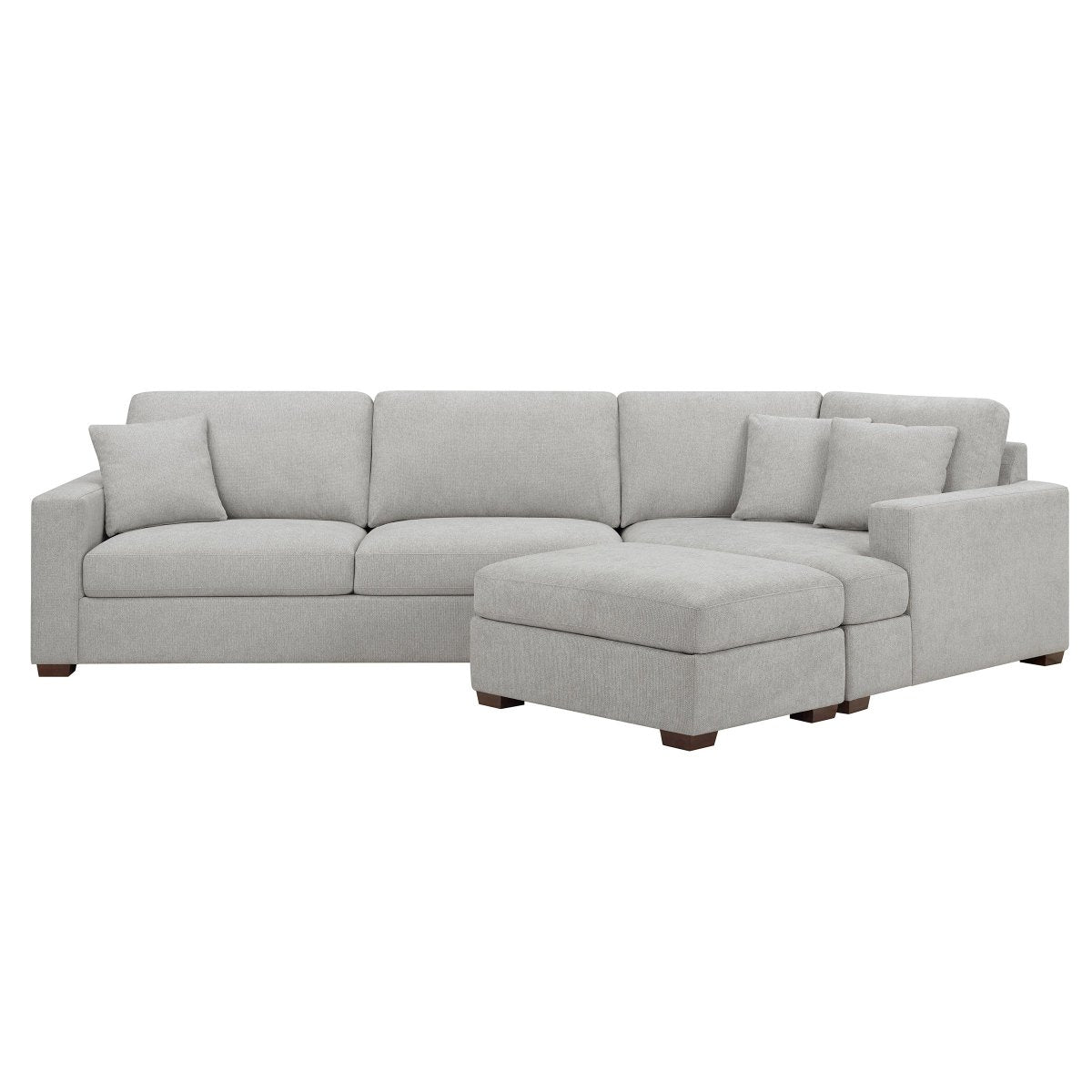 Thomasville Ezra Fabric Sectional with Ottoman - Alpine Outlets