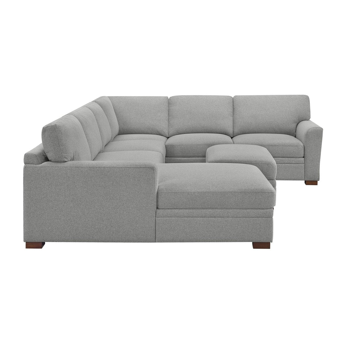 Thomasville Langdon Fabric Sectional with Storage Ottoman - Alpine Outlets