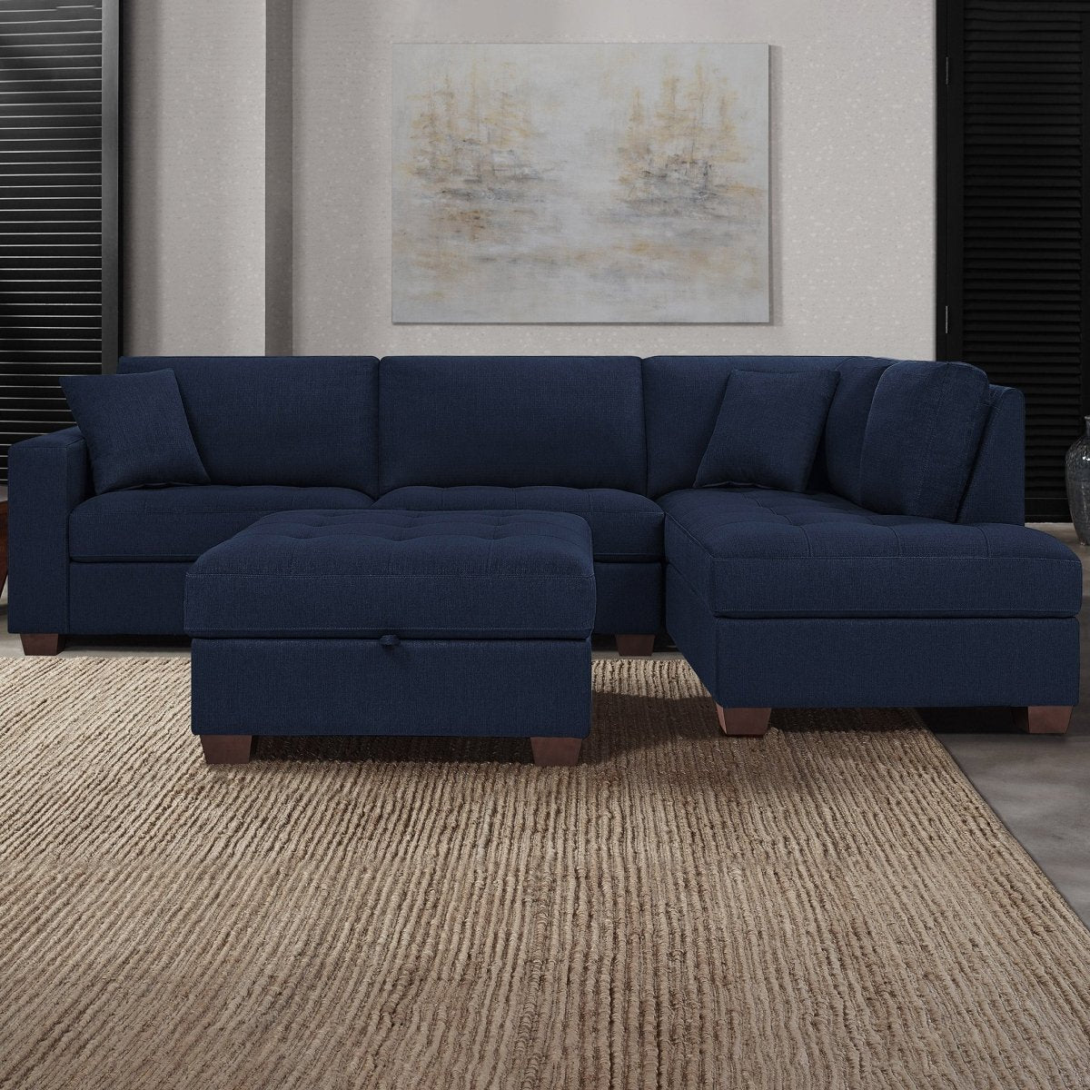 Thomasville Miles Fabric Sectional With