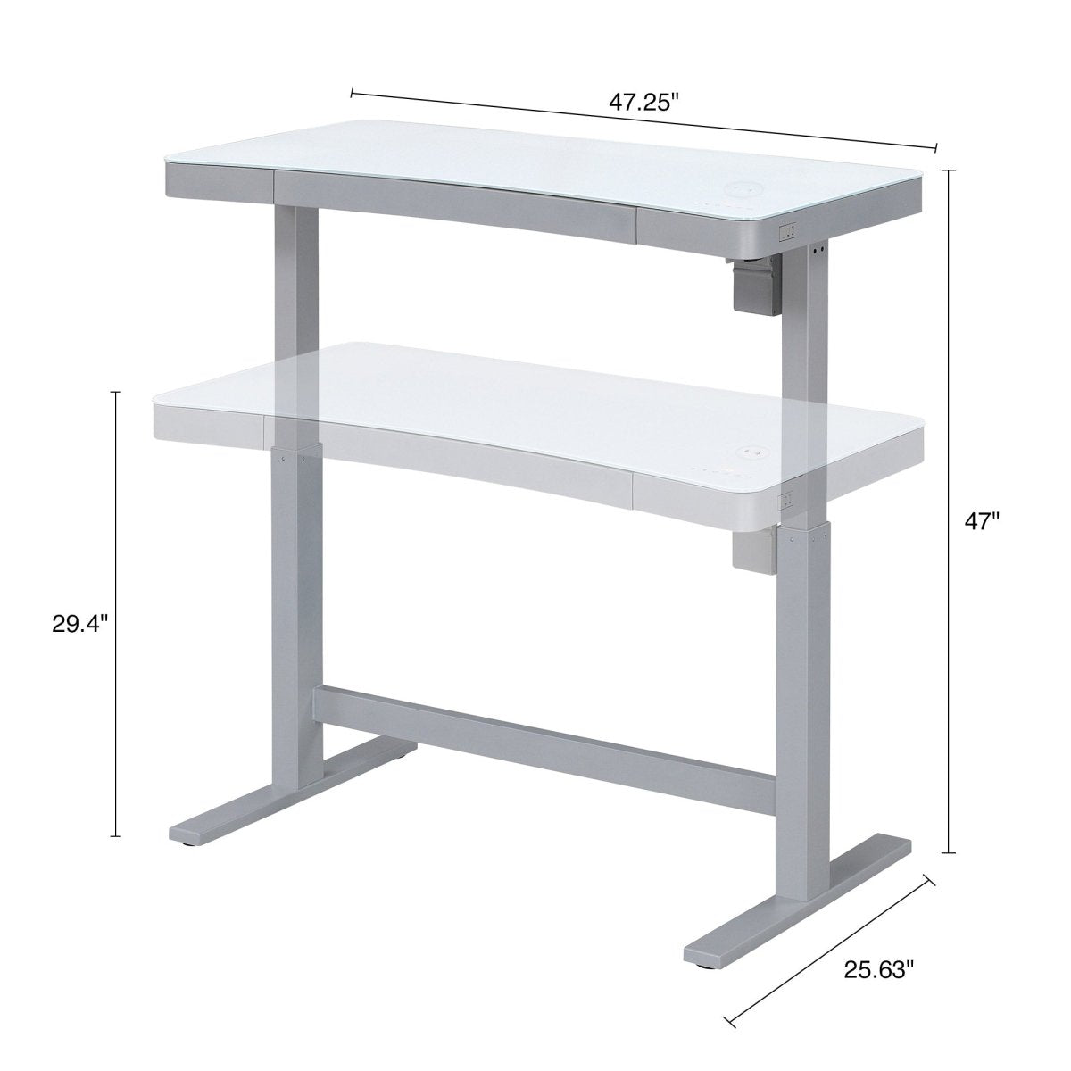 Tresanti 47" Adjustable Height Desk - Alpine Outlets